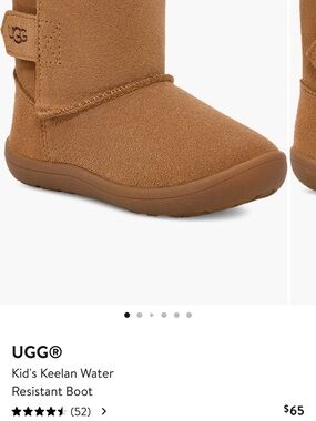 UGG Kids Keelan Water-Resistant Boot in Chestnut Brown